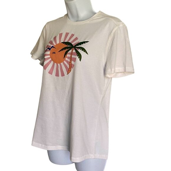 Reel Legends Graphic Tee Shirt Coastal Beach Retro Design Women's Small NEW - Picture 4 of 8